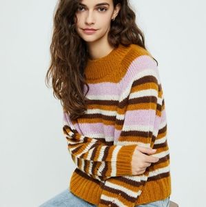 Pacsun Raglan Long sleeve stripped sweater L